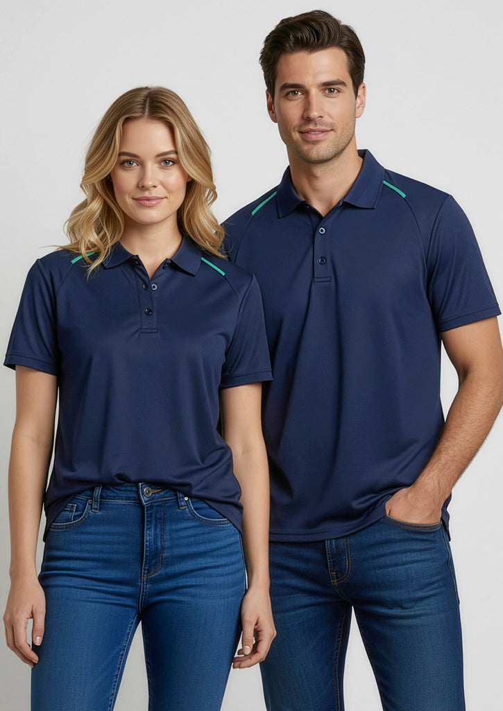 BIZ COLLECTION Womens Academy Short Sleeve Polo P012LS