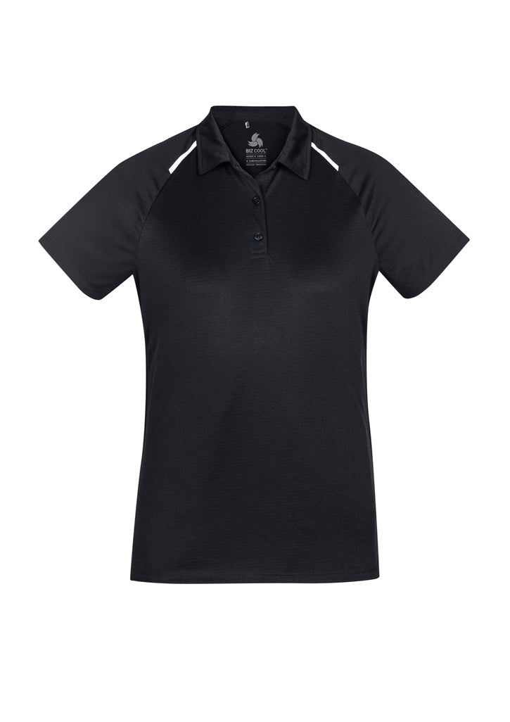 BIZ COLLECTION Womens Academy Short Sleeve Polo P012LS