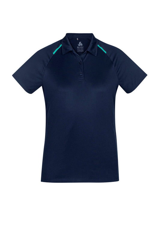 BIZ COLLECTION Womens Academy Short Sleeve Polo P012LS