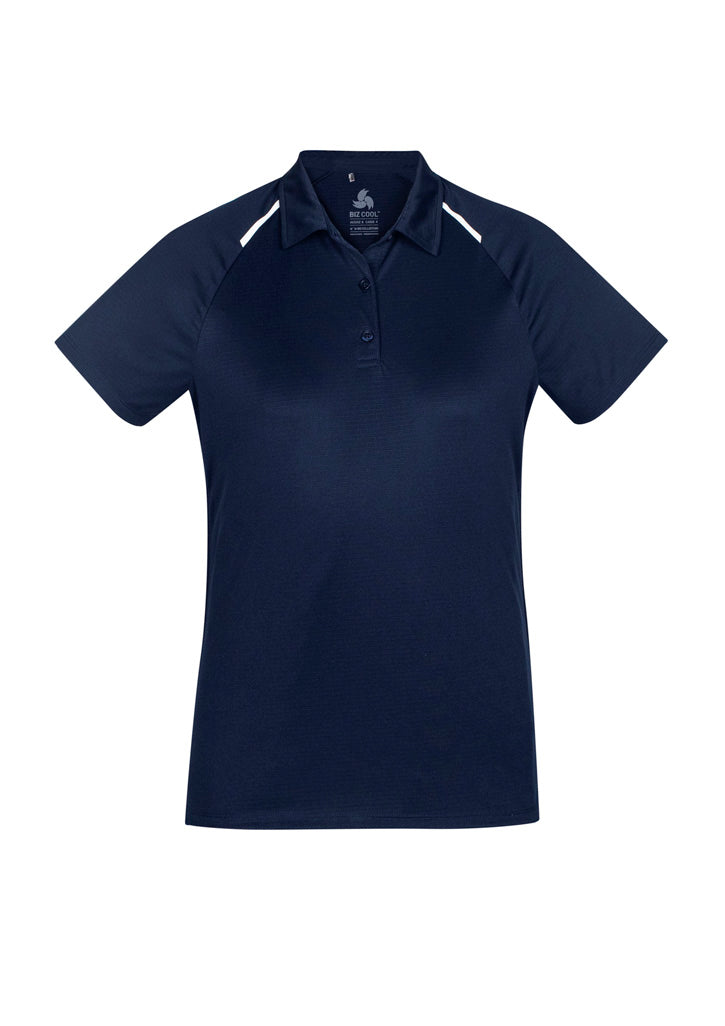 BIZ COLLECTION Womens Academy Short Sleeve Polo P012LS