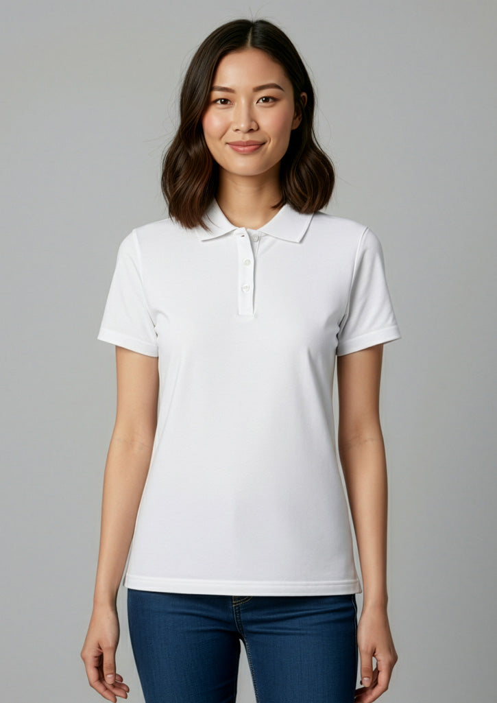 BIZ COLLECTION Womens Ice Short Sleeve Polo P112LS