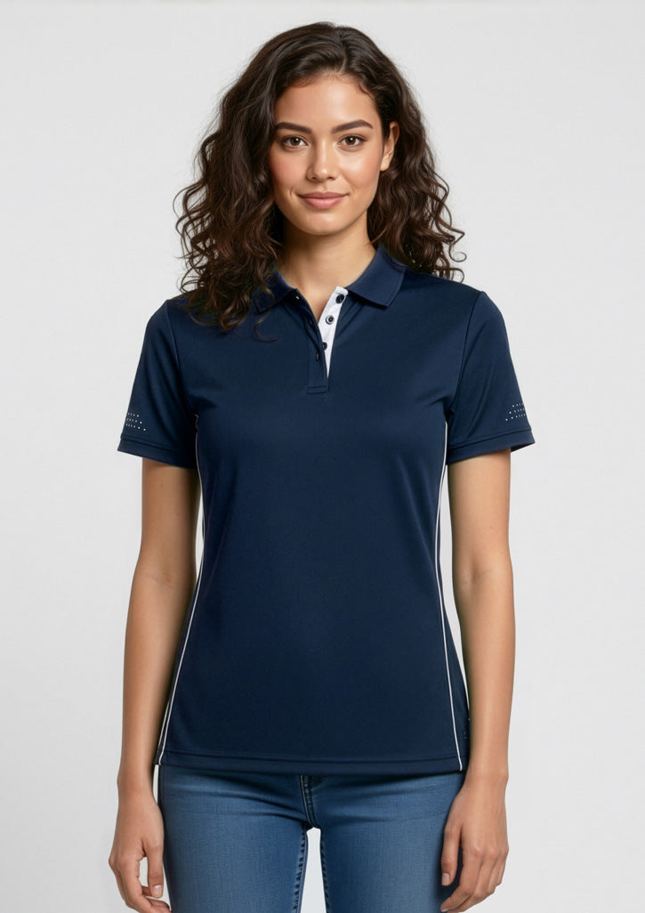 BIZ COLLECTION Womens Balance Short Sleeve Polo P200LS