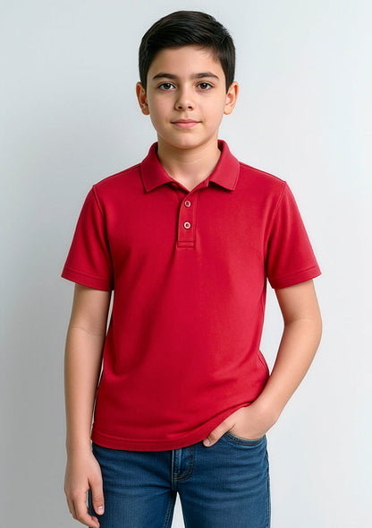 BIZ COLLECTION Kids Action Short Sleeve Polo P206KS