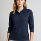 BIZ COLLECTION Womens Action Long Sleeve Polo P206LL