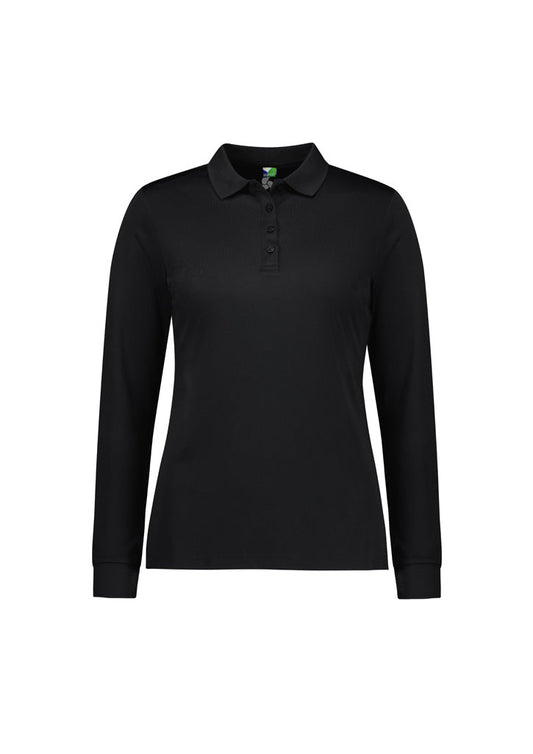 BIZ COLLECTION Womens Action Long Sleeve Polo P206LL