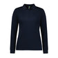 BIZ COLLECTION Womens Action Long Sleeve Polo P206LL