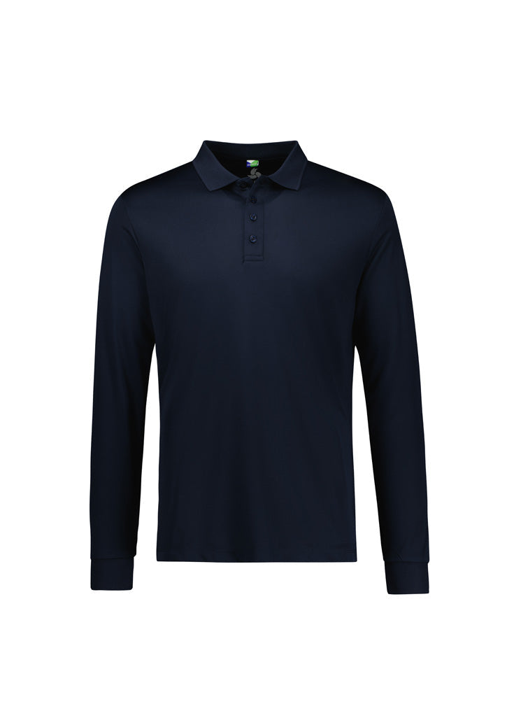 BIZ COLLECTION Mens Action Long Sleeve Polo P206ML