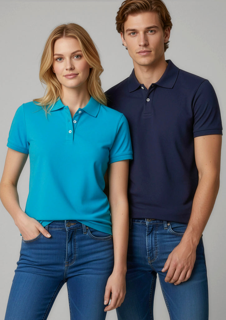 BIZ COLLECTION Womens Neon Short Sleeve Polo P2125