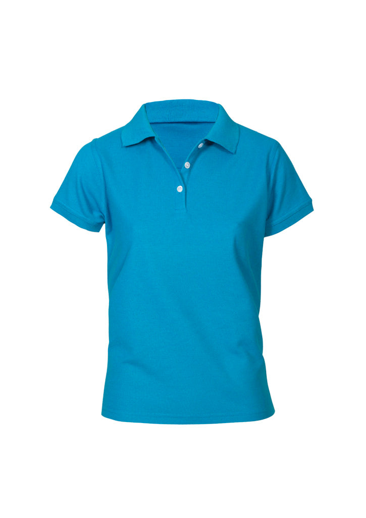 BIZ COLLECTION Womens Neon Short Sleeve Polo P2125