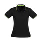 BIZ COLLECTION Womens Jet Short Sleeve Polo P226LS