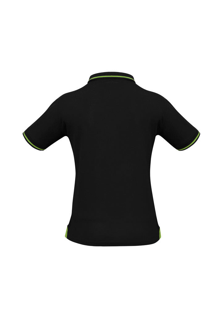 BIZ COLLECTION Womens Jet Short Sleeve Polo P226LS