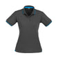 BIZ COLLECTION Womens Jet Short Sleeve Polo P226LS