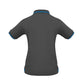BIZ COLLECTION Womens Jet Short Sleeve Polo P226LS