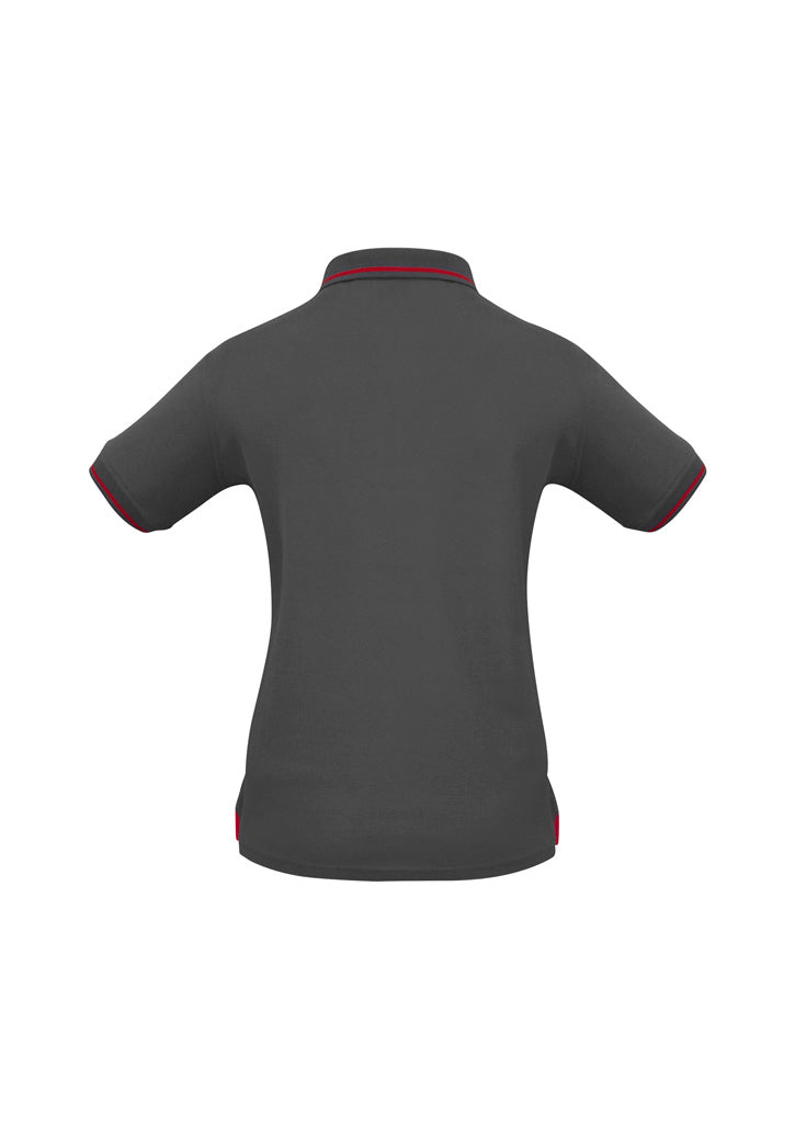 BIZ COLLECTION Womens Jet Short Sleeve Polo P226LS