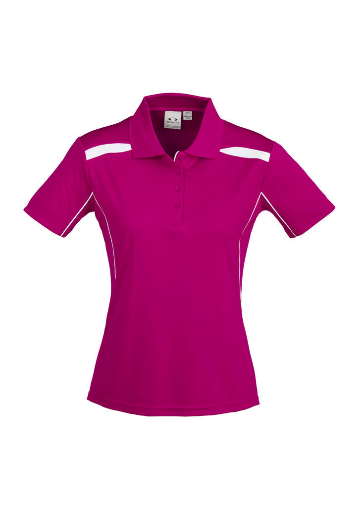 BIZ COLLECTION Womens United Short Sleeve Polo P244LS