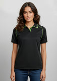 BIZ COLLECTION Womens Fusion Short Sleeve Polo P29022