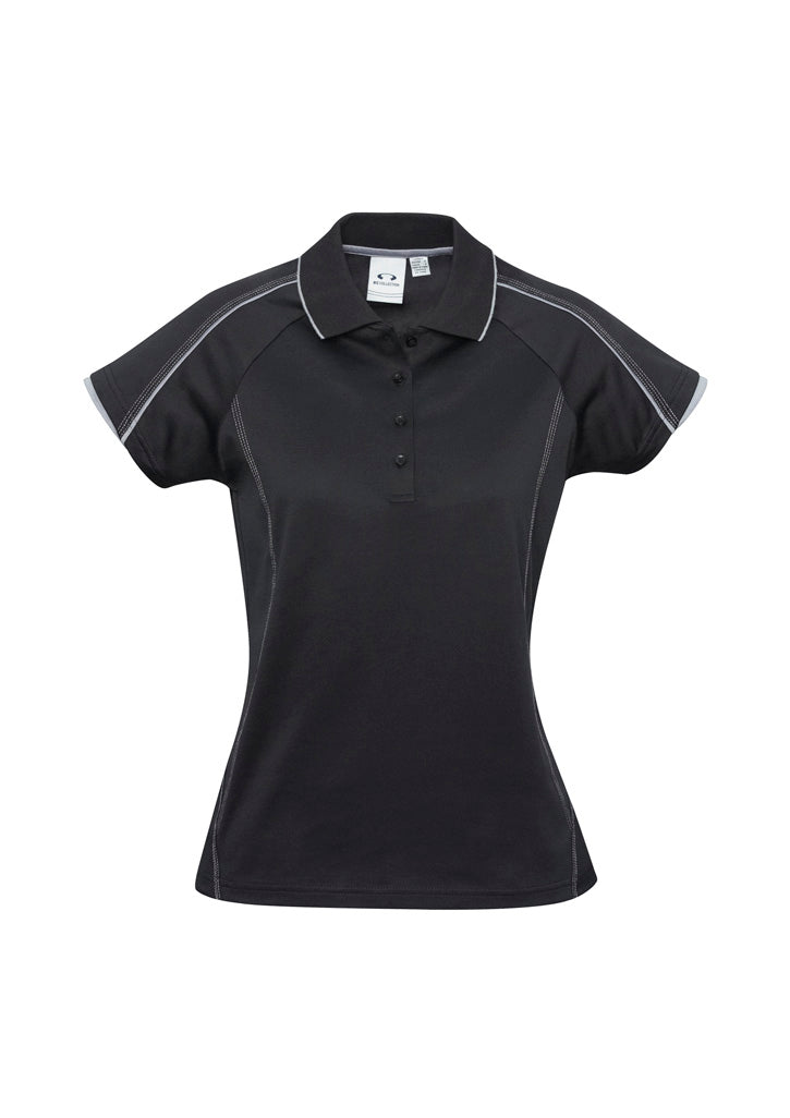 BIZ COLLECTION Womens Blade Short Sleeve Polo P303LS