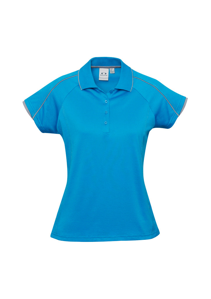 BIZ COLLECTION Womens Blade Short Sleeve Polo P303LS