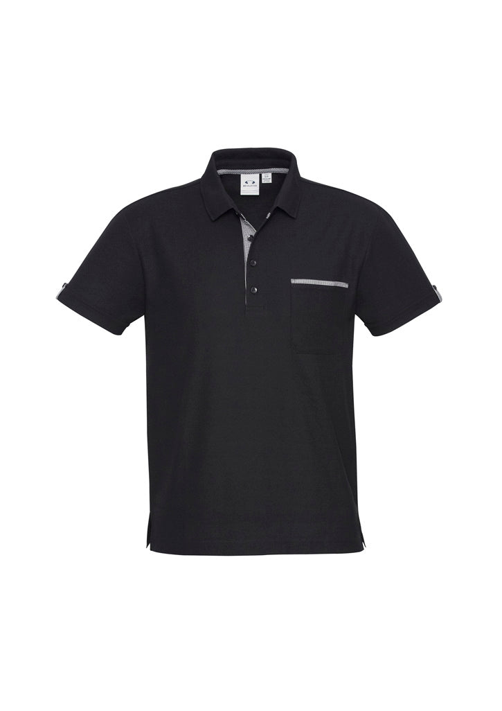 BIZ COLLECTION Mens Edge Short Sleeve Polo P305MS