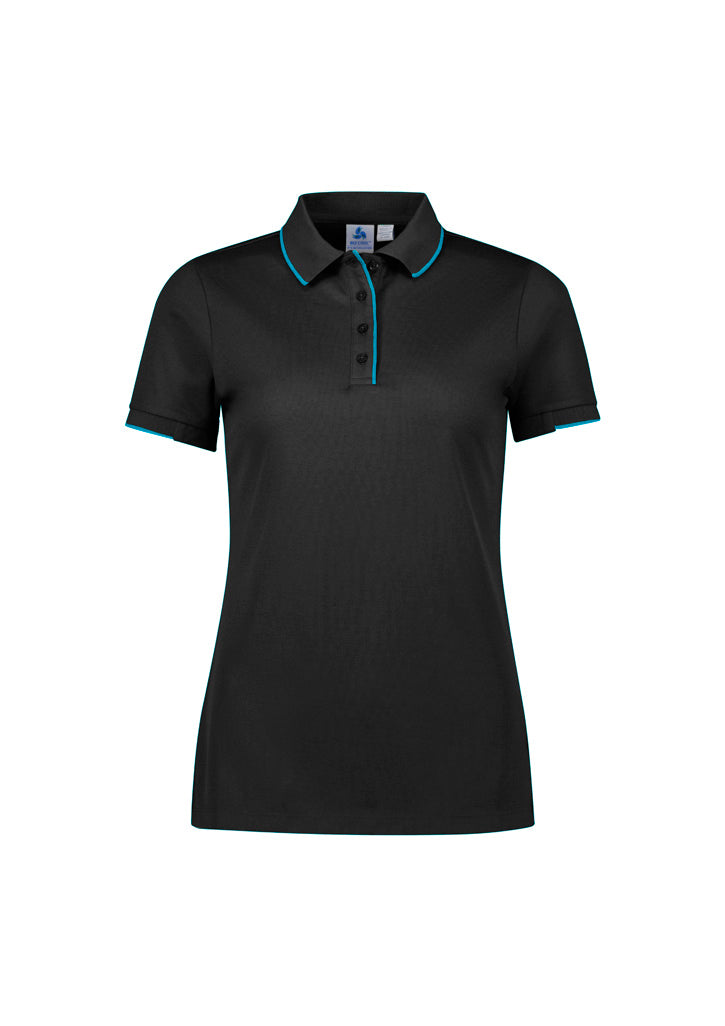 BIZ COLLECTION Womens Focus Short Sleeve Polo P313LS