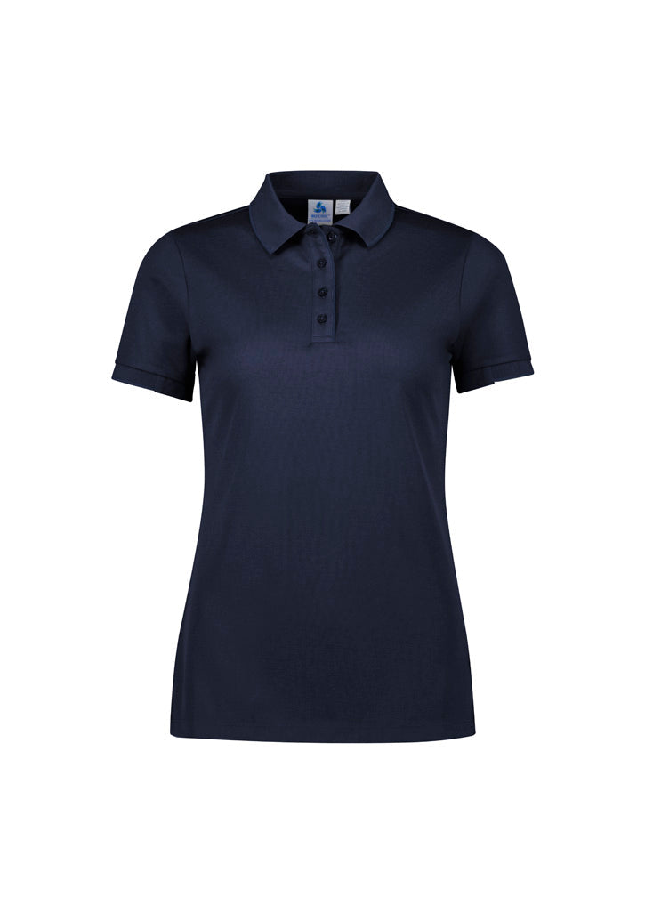 BIZ COLLECTION Womens Focus Short Sleeve Polo P313LS