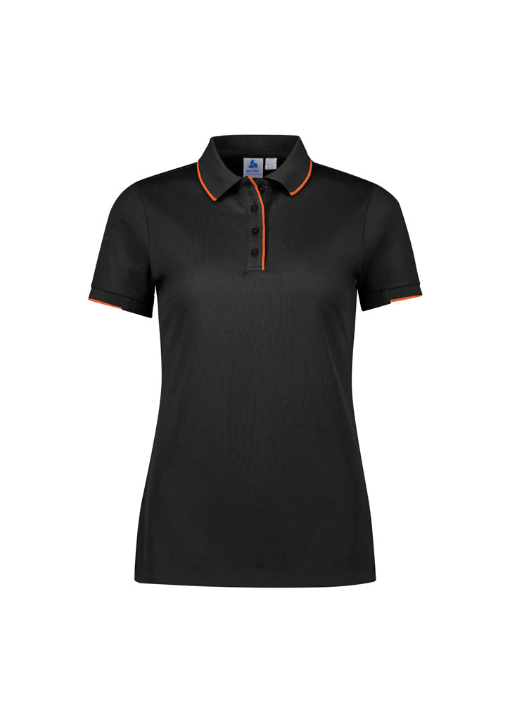 BIZ COLLECTION Womens Focus Short Sleeve Polo P313LS