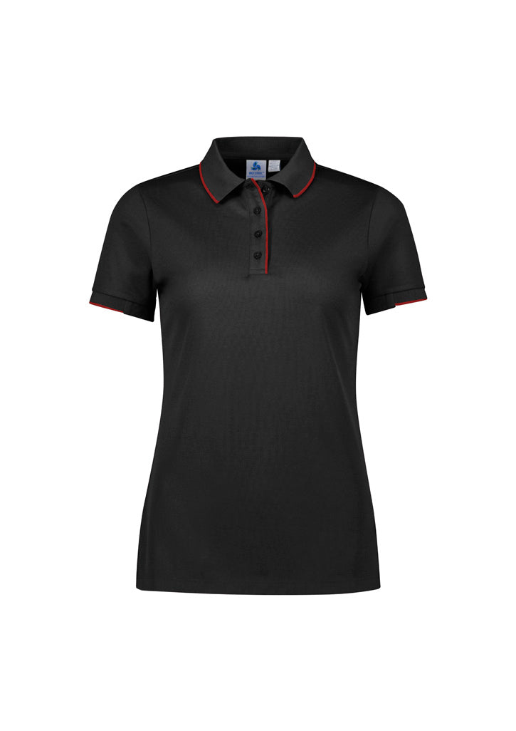 BIZ COLLECTION Womens Focus Short Sleeve Polo P313LS