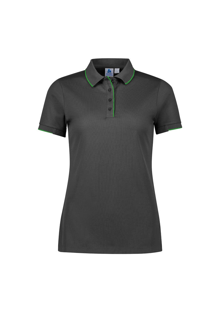 BIZ COLLECTION Womens Focus Short Sleeve Polo P313LS