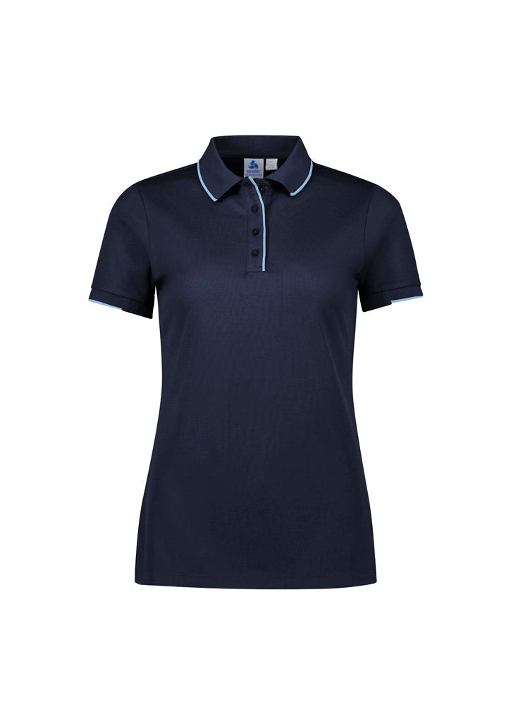 BIZ COLLECTION Womens Focus Short Sleeve Polo P313LS