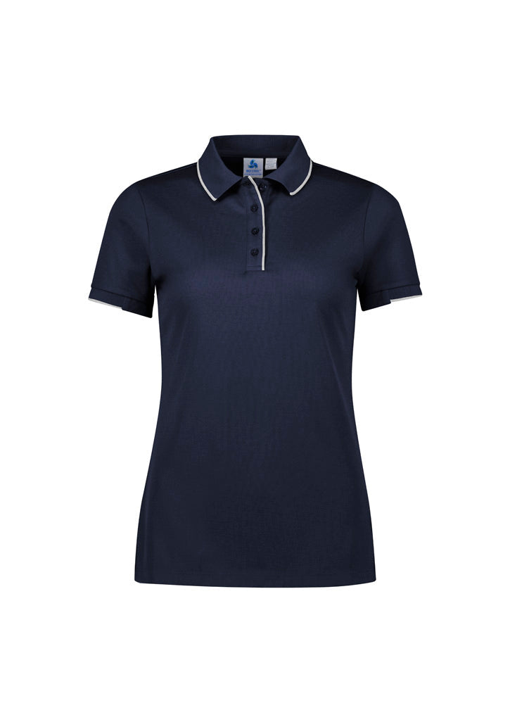 BIZ COLLECTION Womens Focus Short Sleeve Polo P313LS