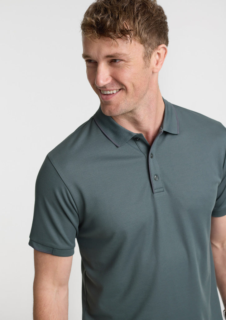 BIZ COLLECTION Mens Focus Short Sleeve Polo P313MS