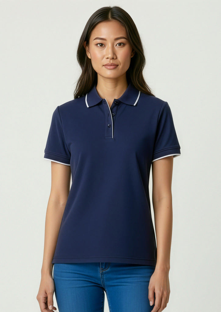 BIZ COLLECTION Womens Elite Short Sleeve Polo P3225