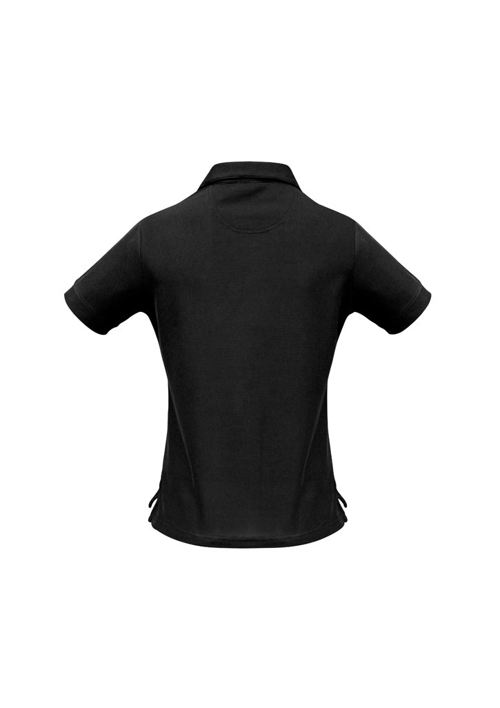 BIZ COLLECTION Womens Micro Waffle Short Sleeve Polo P3325