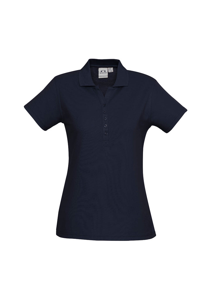 BIZ COLLECTION Womens Crew Short Sleeve Polo P400LS