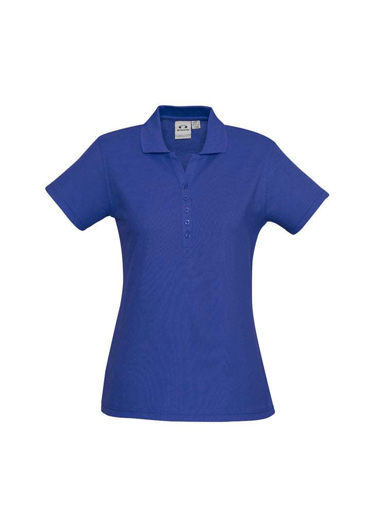 BIZ COLLECTION Womens Crew Short Sleeve Polo P400LS