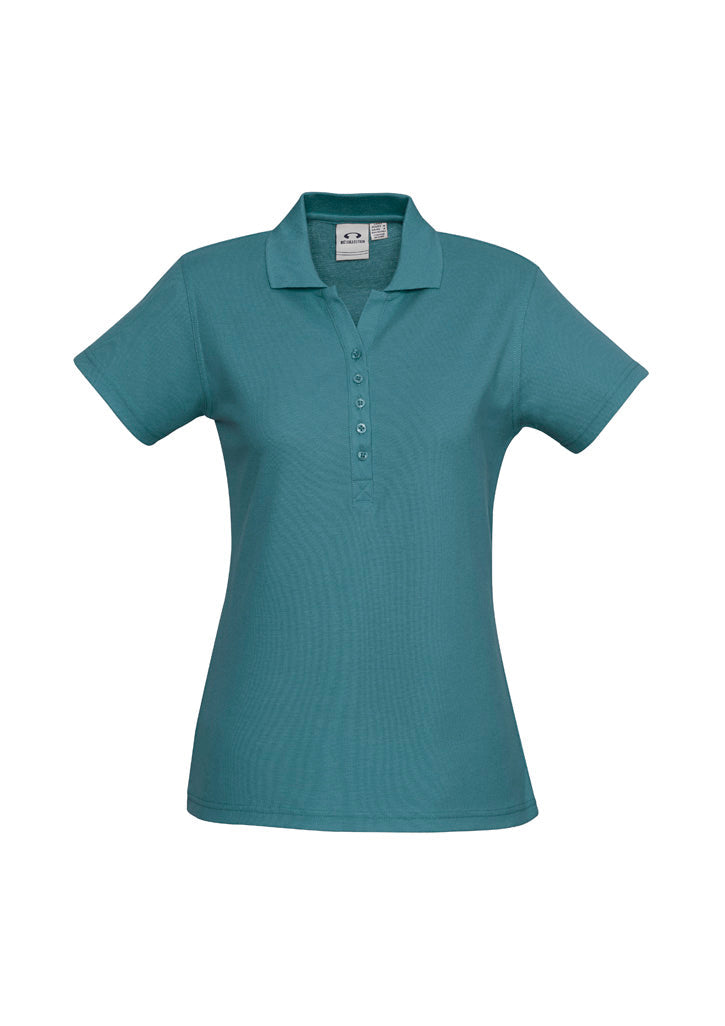 BIZ COLLECTION Womens Crew Short Sleeve Polo P400LS
