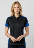 BIZ COLLECTION Womens Talon Short Sleeve Polo P401LS