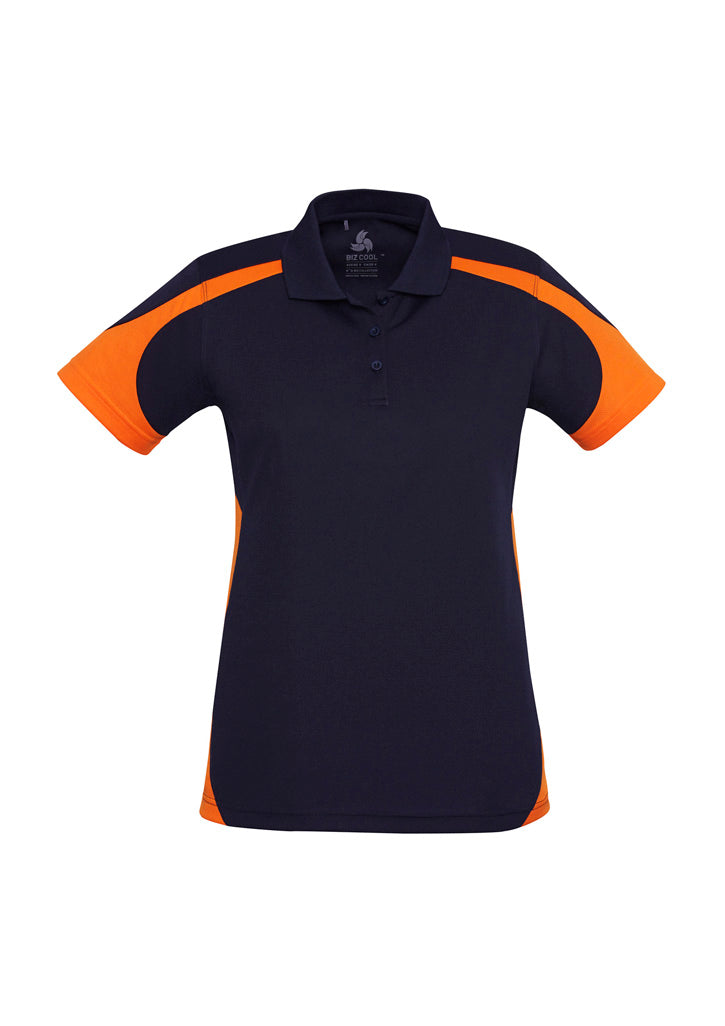 BIZ COLLECTION Womens Talon Short Sleeve Polo P401LS