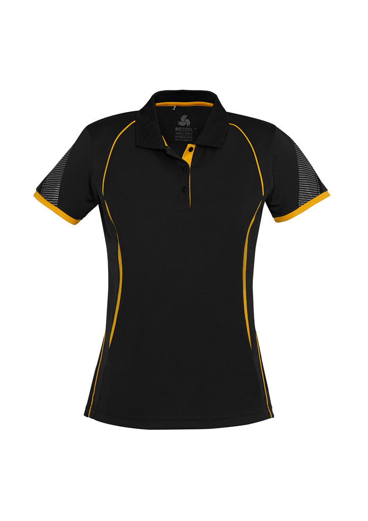 BIZ COLLECTION Womens Razor Short Sleeve Polo P405LS