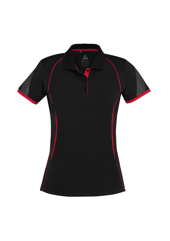 BIZ COLLECTION Womens Razor Short Sleeve Polo P405LS