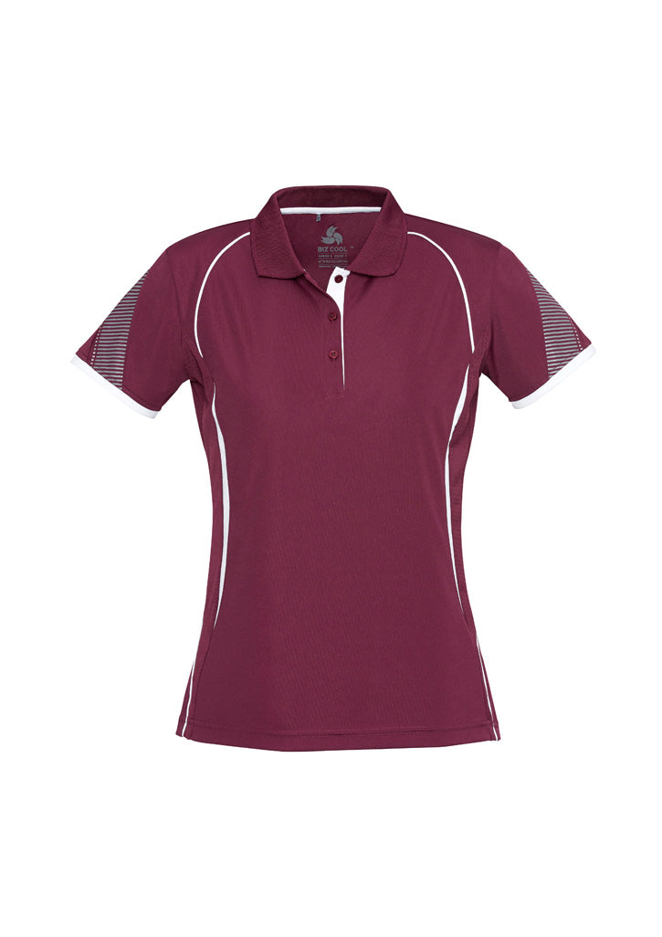 BIZ COLLECTION Womens Razor Short Sleeve Polo P405LS