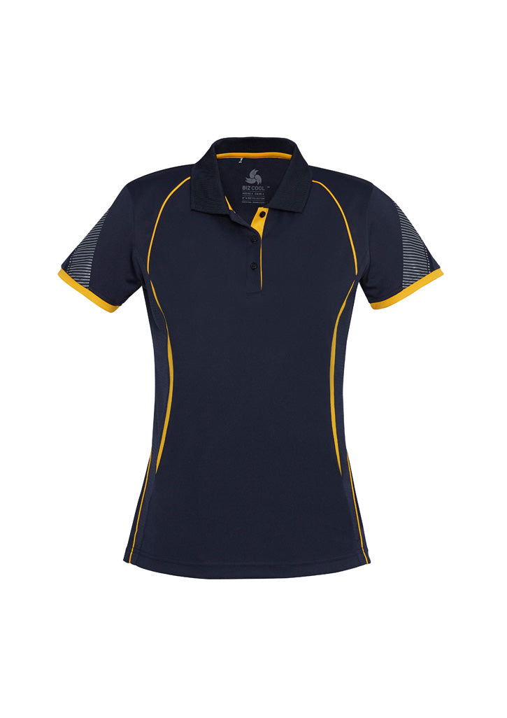 BIZ COLLECTION Womens Razor Short Sleeve Polo P405LS