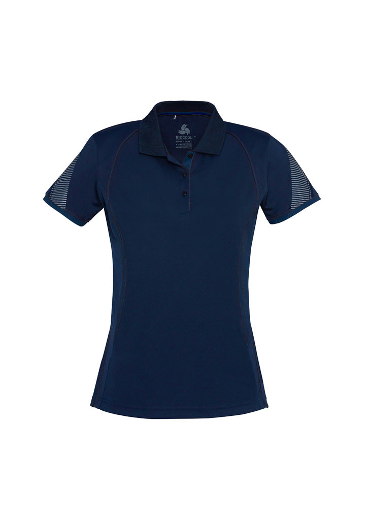 BIZ COLLECTION Womens Razor Short Sleeve Polo P405LS