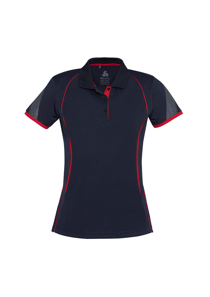 BIZ COLLECTION Womens Razor Short Sleeve Polo P405LS
