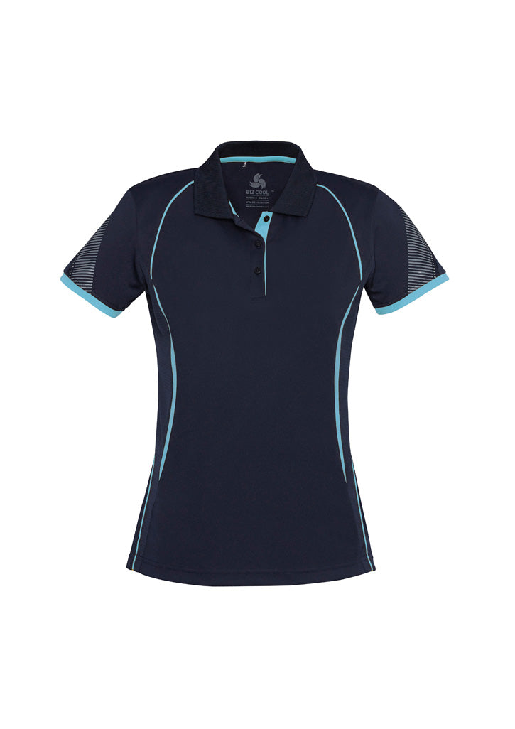 BIZ COLLECTION Womens Razor Short Sleeve Polo P405LS