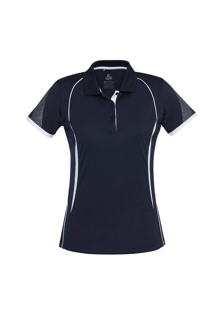 BIZ COLLECTION Womens Razor Short Sleeve Polo P405LS