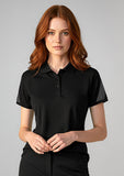 BIZ COLLECTION Womens Razor Short Sleeve Polo P405LS