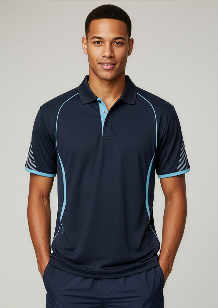 BIZ COLLECTION Mens Razor Short Sleeve Polo P405MS