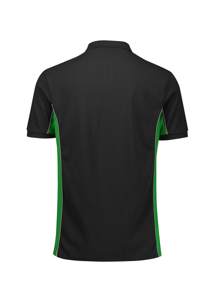BIZ COLLECTION Unisex Grid Short Sleeve Polo P413US
