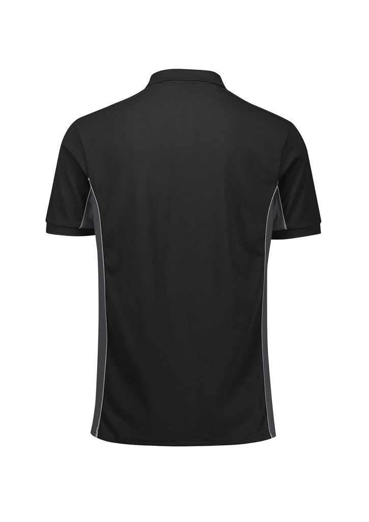BIZ COLLECTION Unisex Grid Short Sleeve Polo P413US